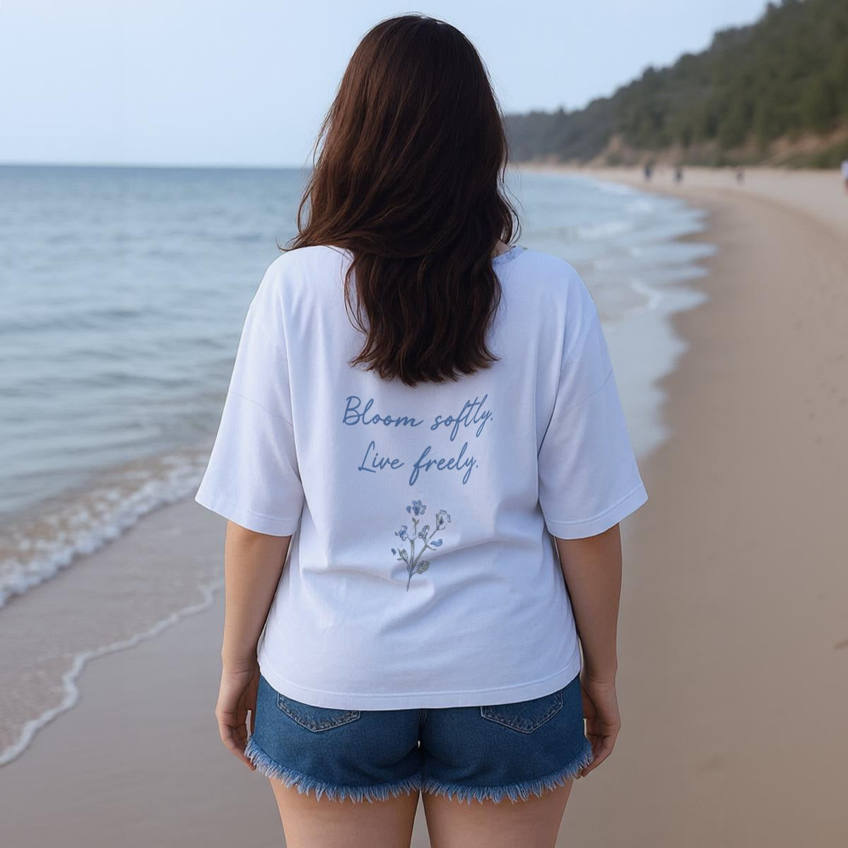 Blusa de Manga Curta e Decote em V