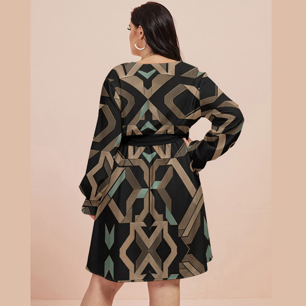 Vestido Curto Retro Geometric | H'amar
