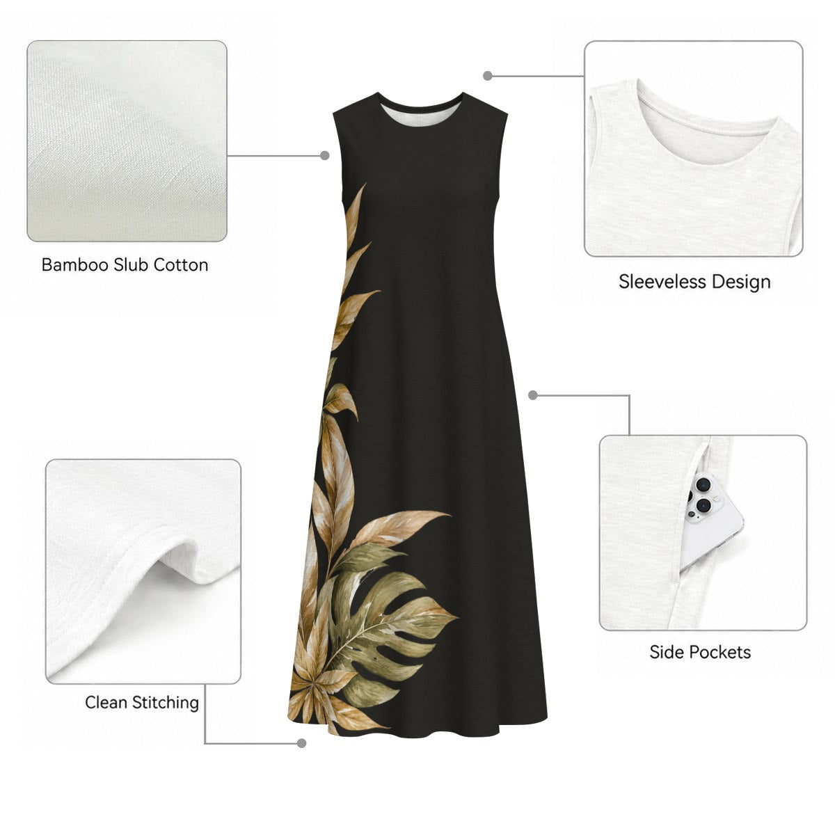 Vestido Botânico em Algodão | HAMAR