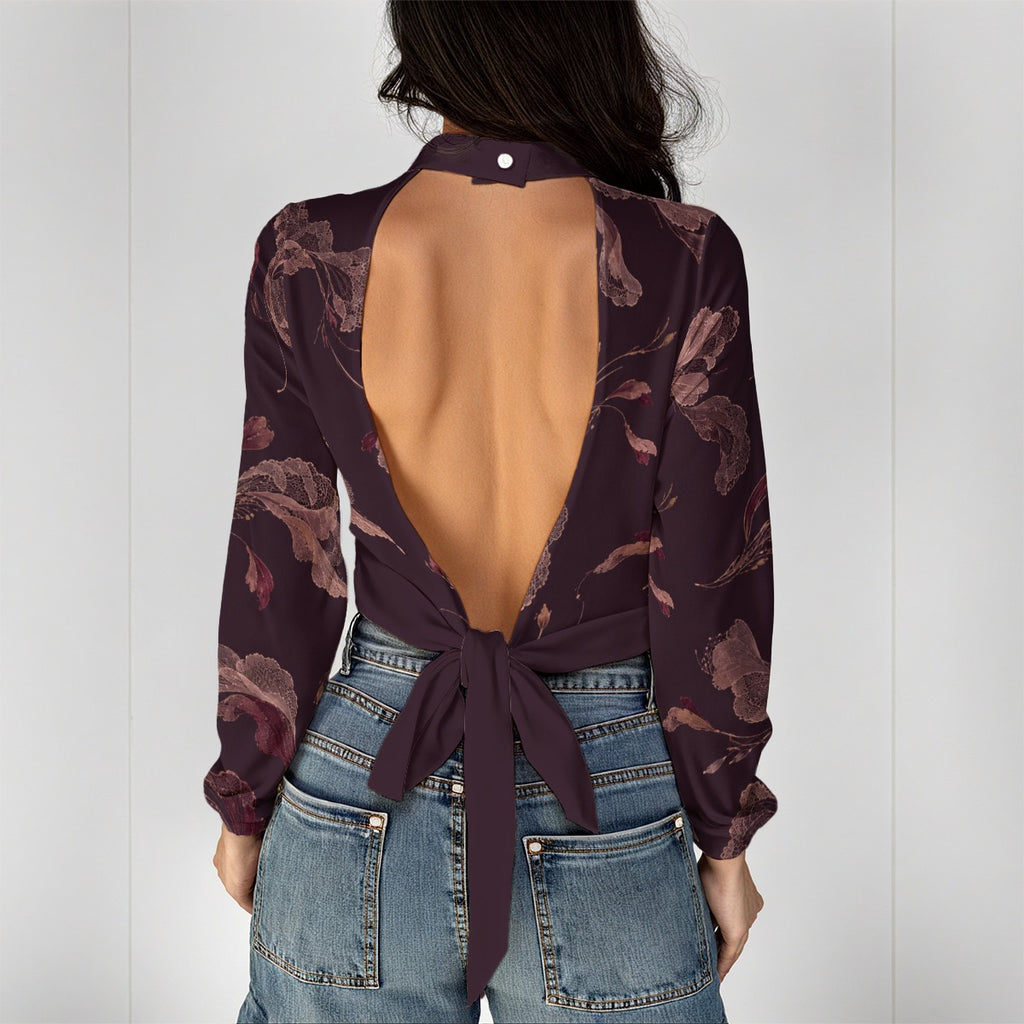 Blusa Backless Autumn Bloom | H'amar