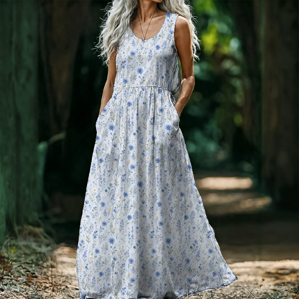 Vestido Maxi Floral Estilo Boho