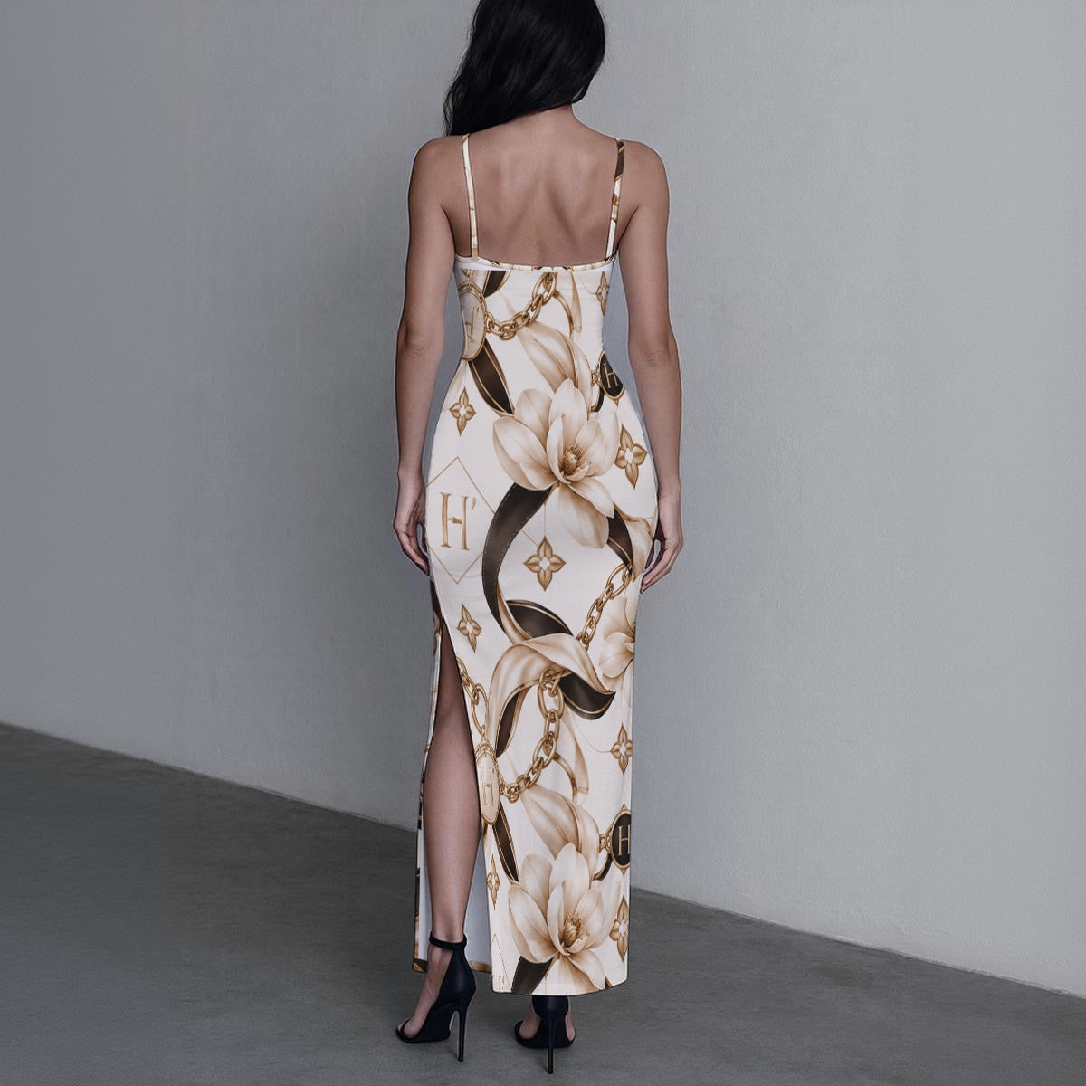 Vestido Maxi Elegance com Monograma | HAMAR by SR