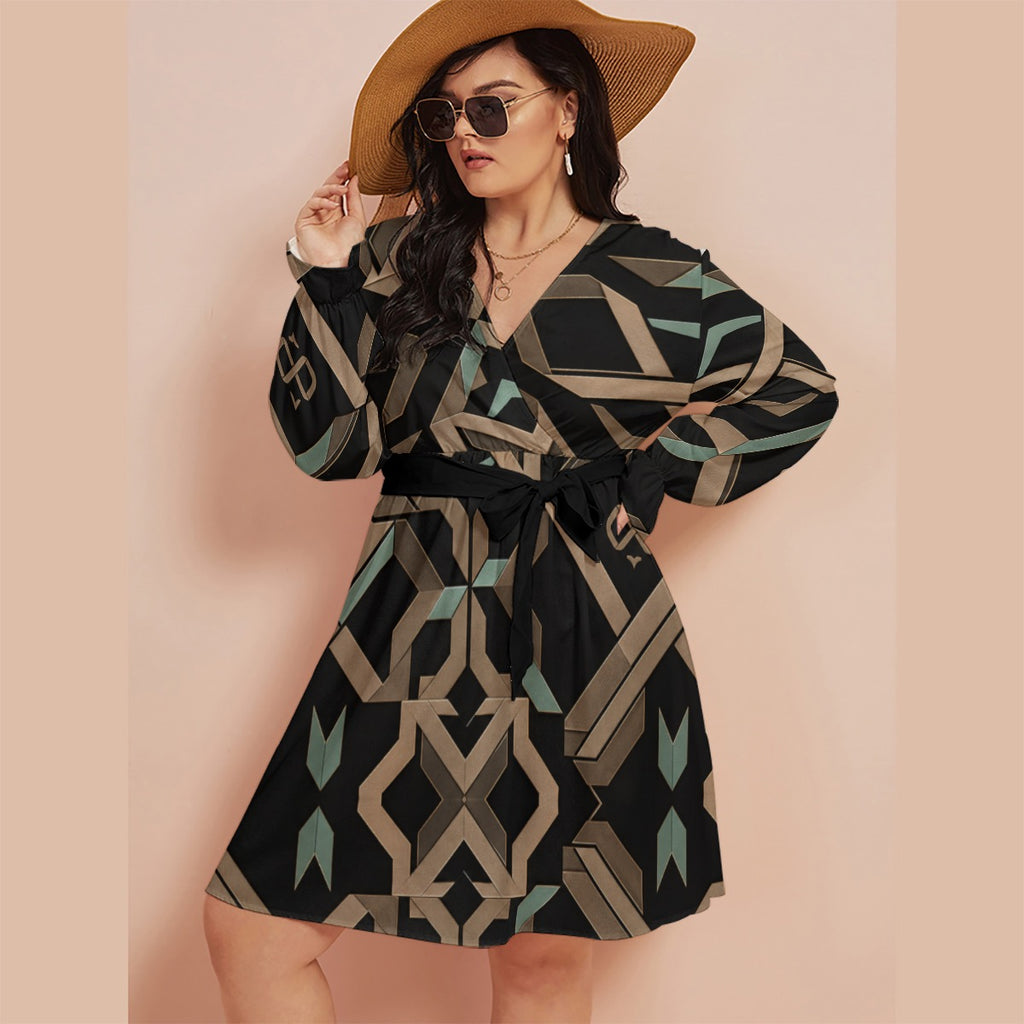 Vestido Curto Retro Geometric | H'amar
