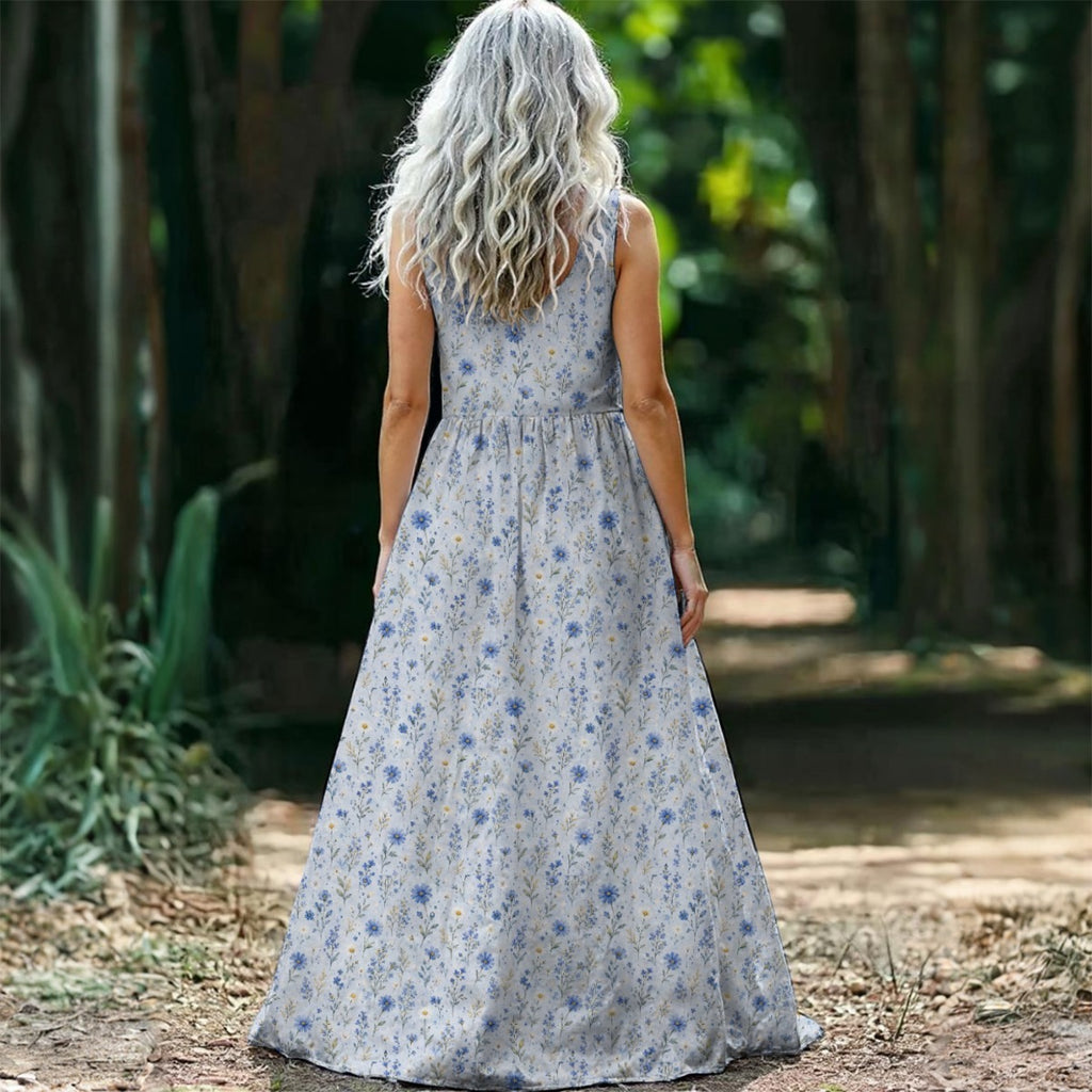 Vestido Maxi Floral Estilo Boho