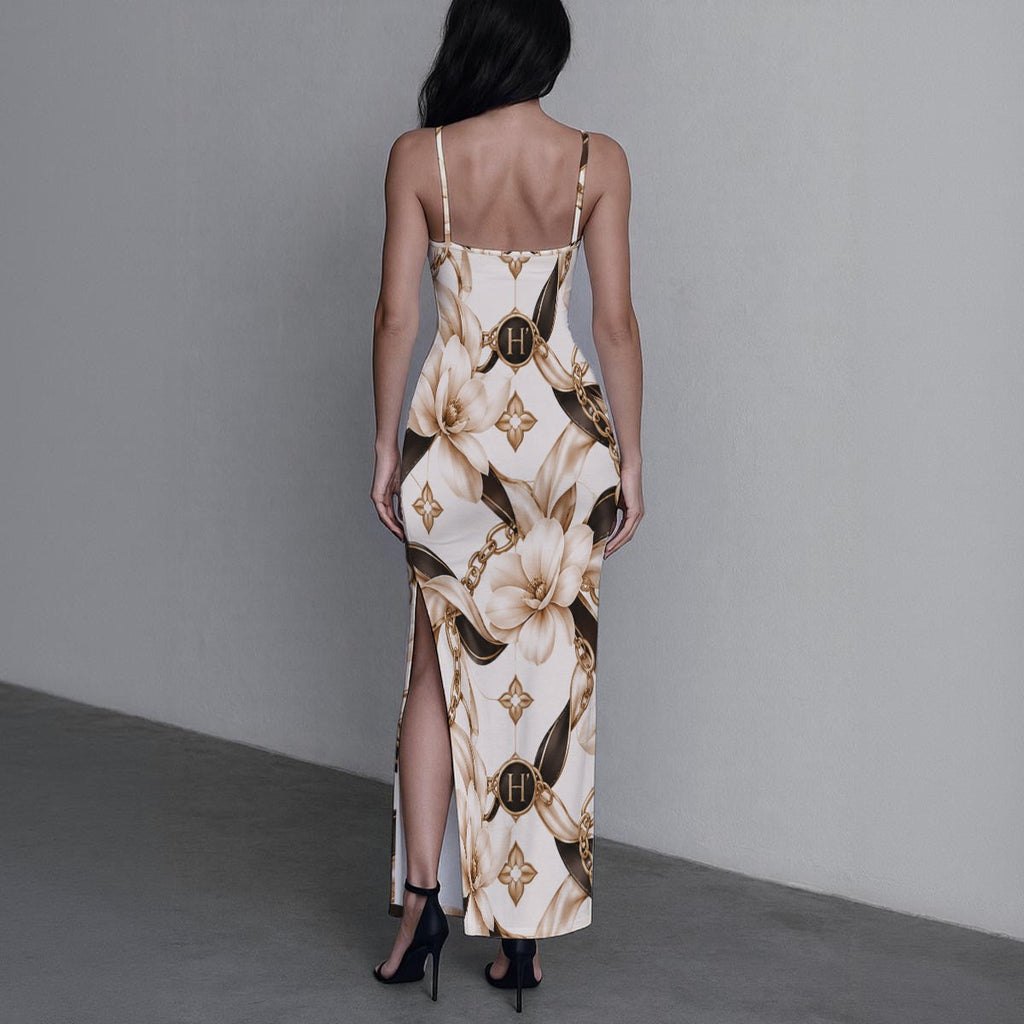 Vestido Maxi Elegance com Monograma | HAMAR by SR
