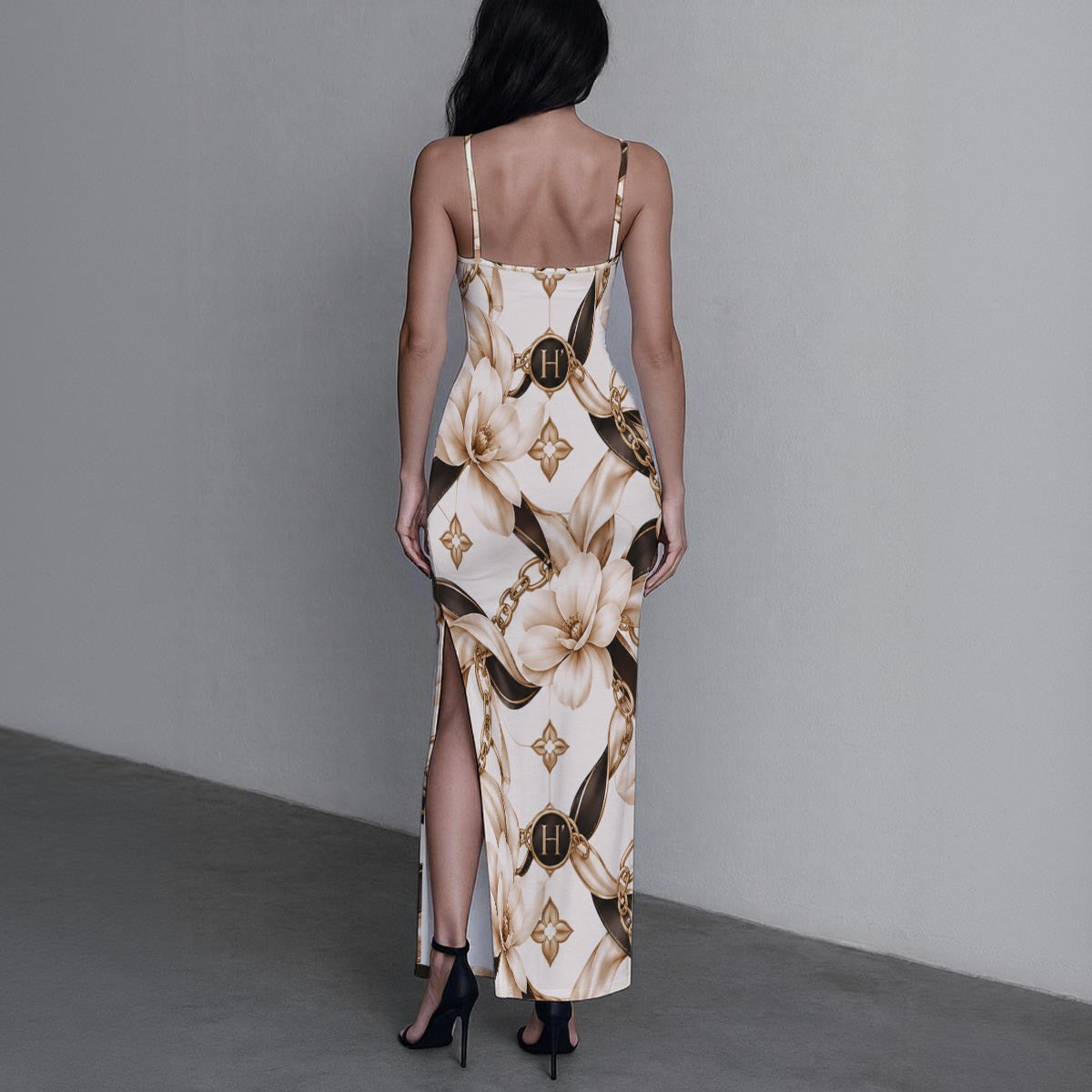 Vestido Maxi Elegance com Monograma | HAMAR by SR