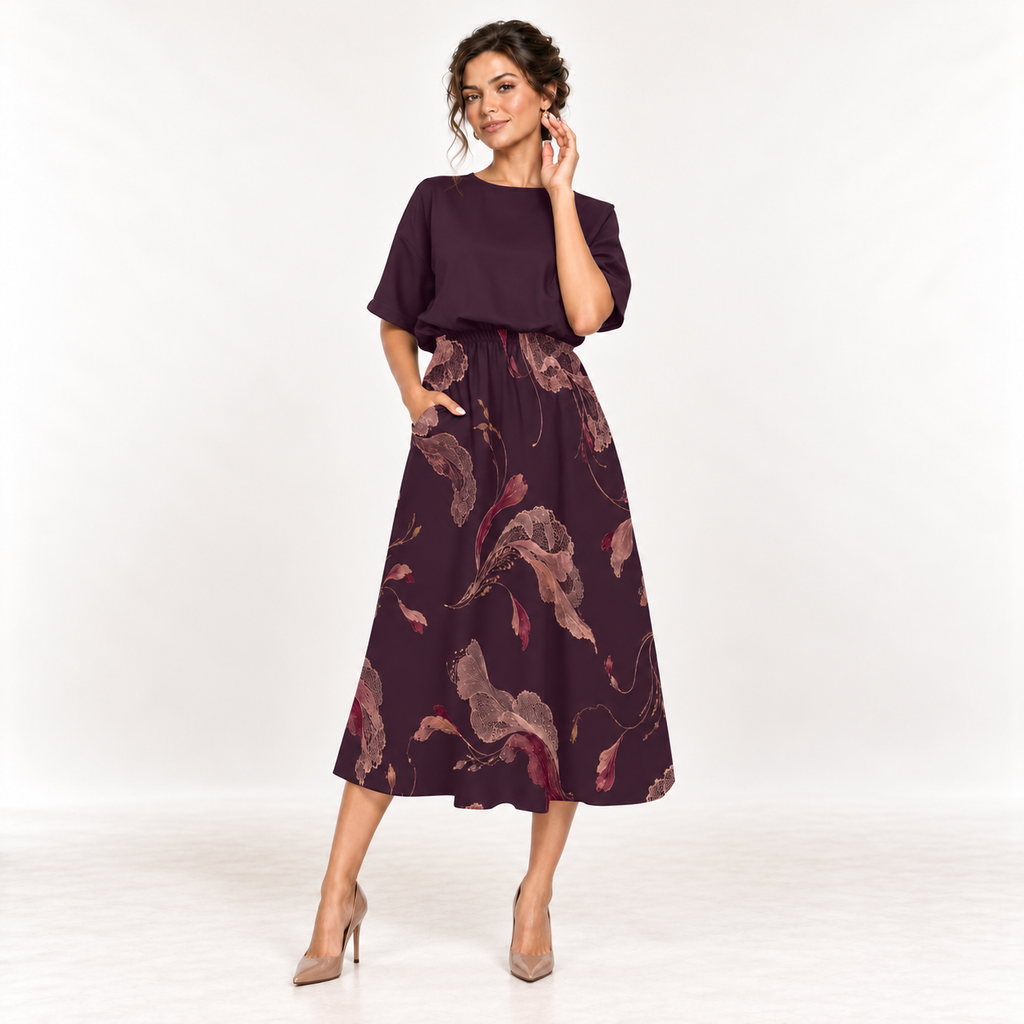 Vestido Midi Autumn Bloom | H'amar