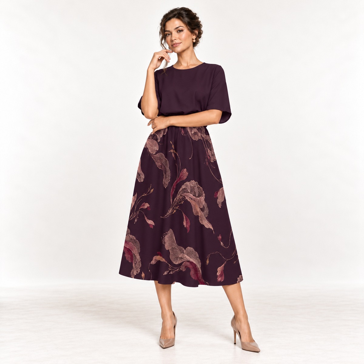 Vestido Midi Autumn Bloom | H'amar