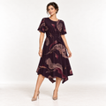 Vestido Midi Assimétrico Autumn Bloom | H'amar