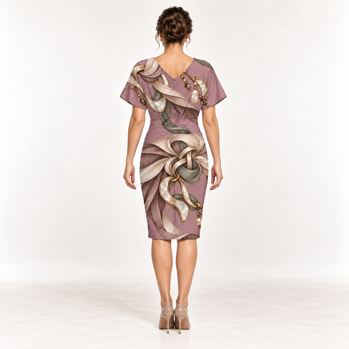 Vestido Midi Rose Pearl | H'amar