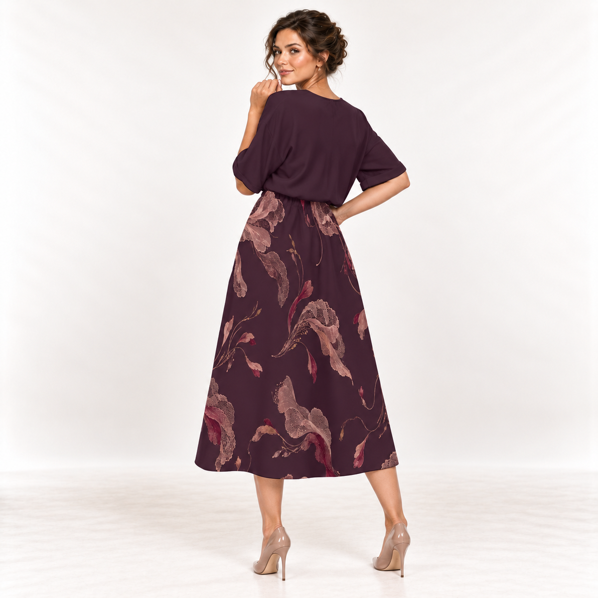 Vestido Midi Autumn Bloom | H'amar
